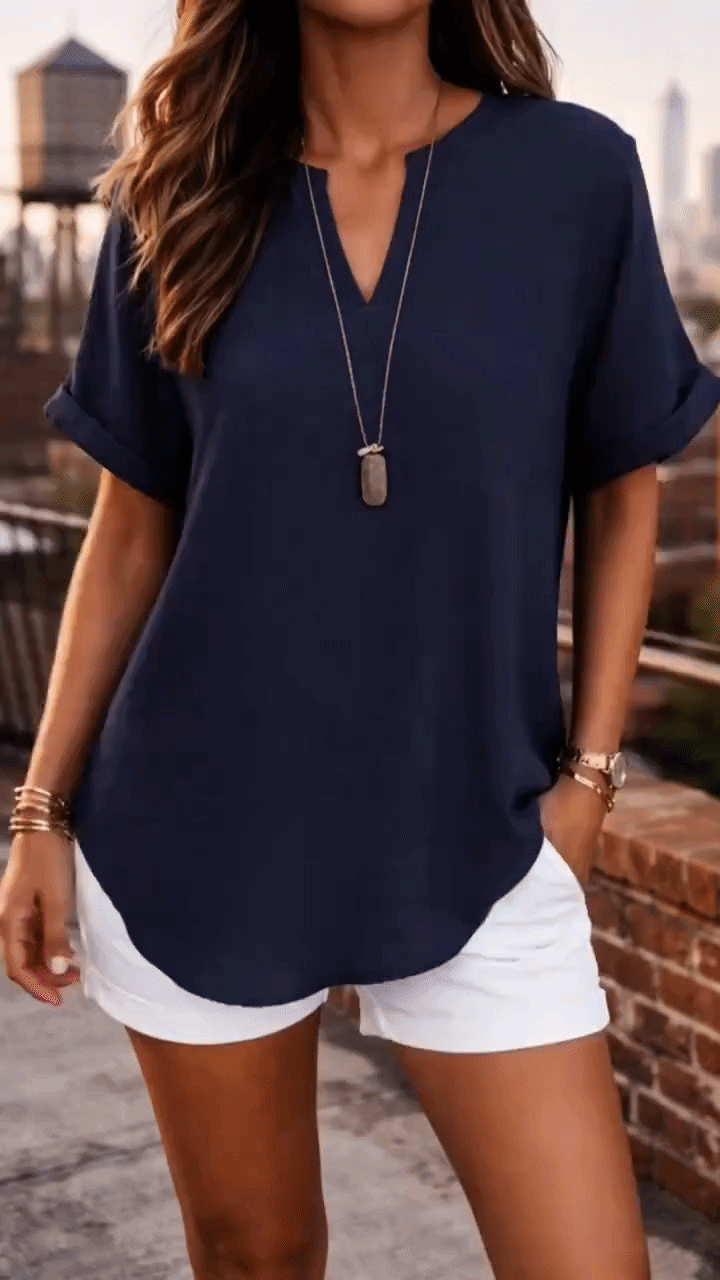 Mirel™ | Comfortable V-Neck Blouse