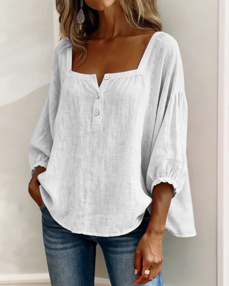 Lumi™ | Casual Button Blouse