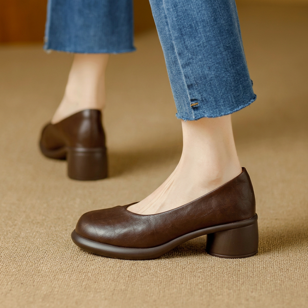 Christina Chunky Heeled Shoes