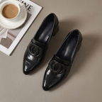 Valora Leather Loafer Pumps