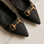Verona Tweed Ballerina Shoes