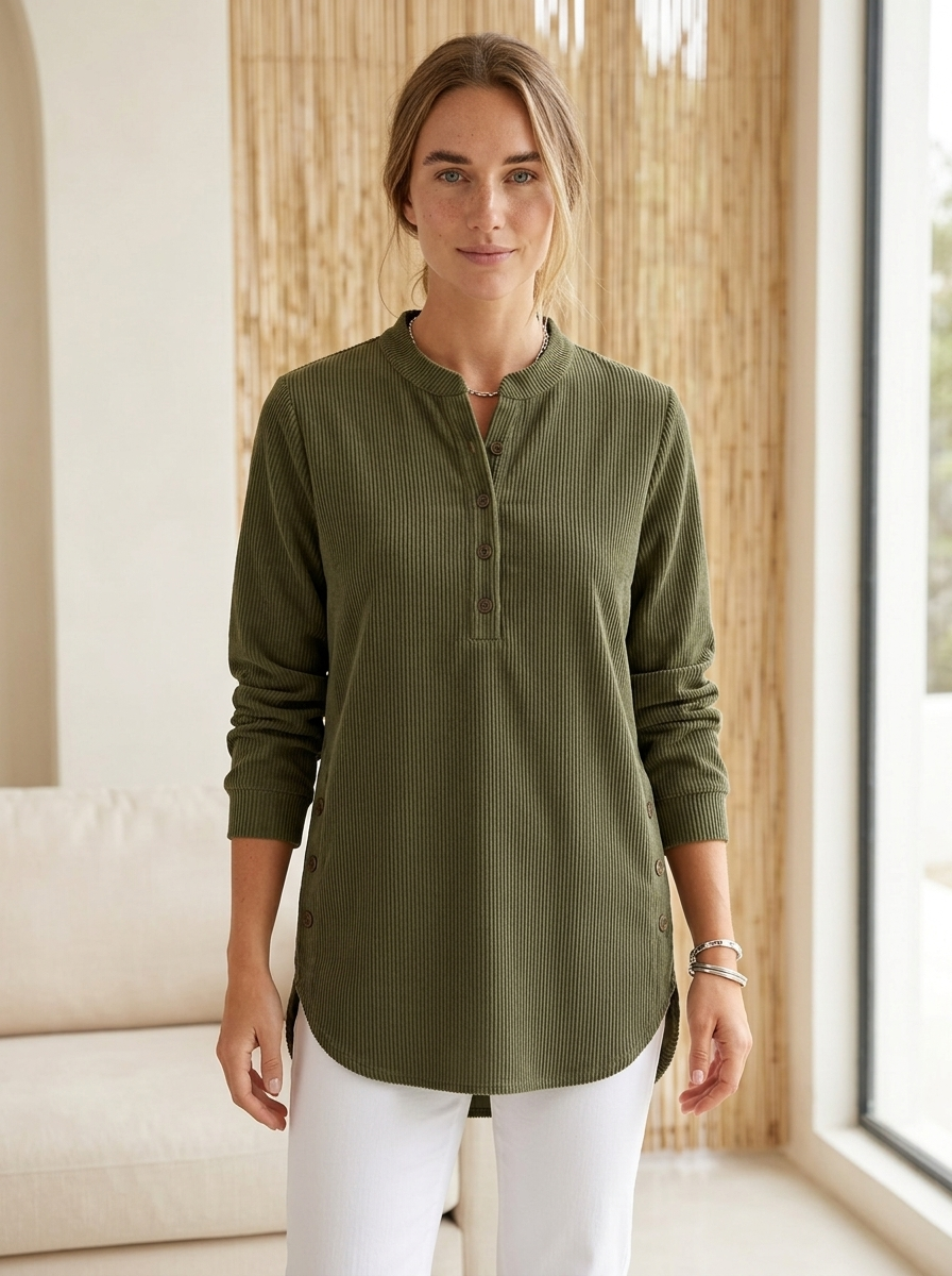 Neris top olive green
