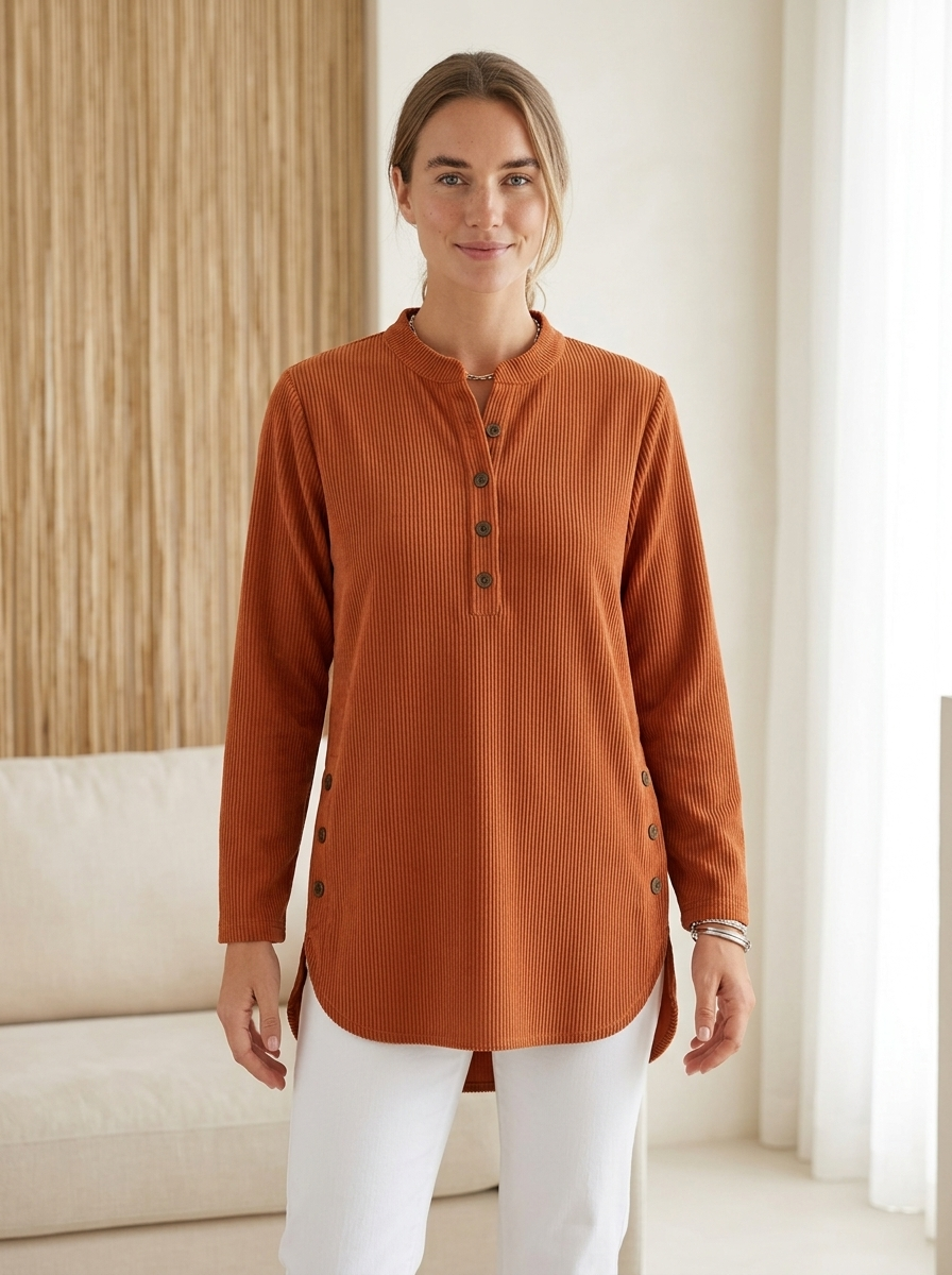 Neris top burnt orange