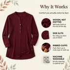 Neris corduroy top, why it works, flat lay with details