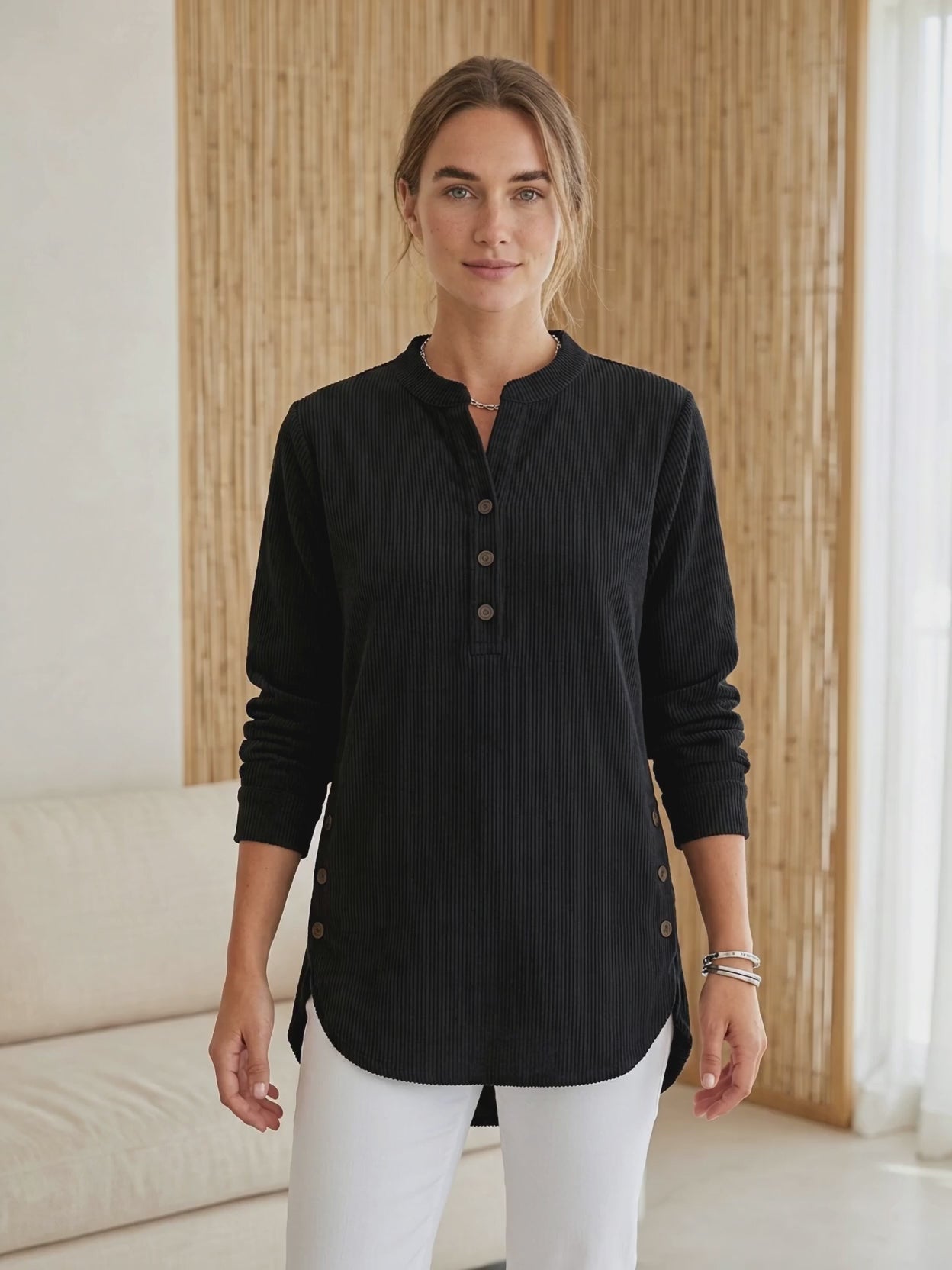 Neris™ | Modern Knit Top with Long Sleeves