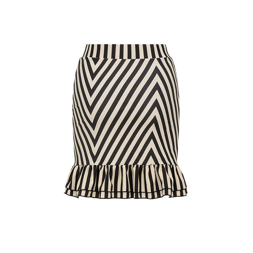 Ruffle Striped Print Swimsuit Set(s)